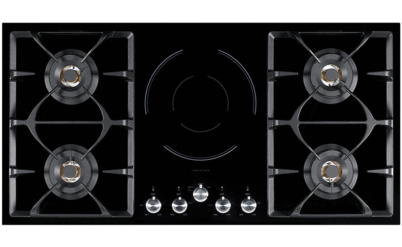 Franke 102cm Gas and Induction Cooktop FIXG905B1L