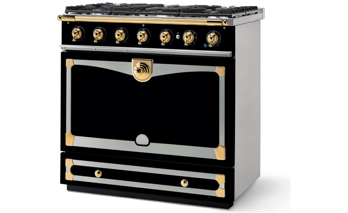 La Cornue 90cm CornuFé Albertine Dual Fuel Range Cooker ALB90DFBLBN