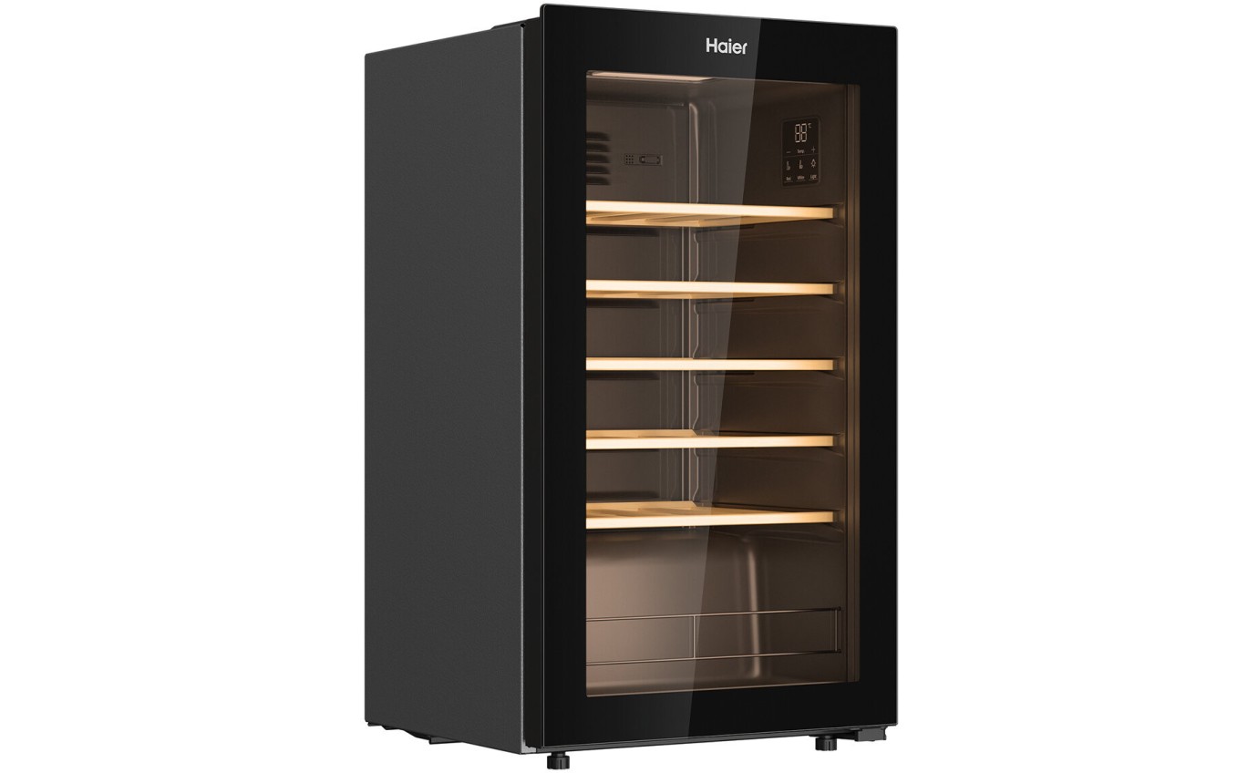 Haier 33 Bottle Wine Fridge (Black) HWC90UC