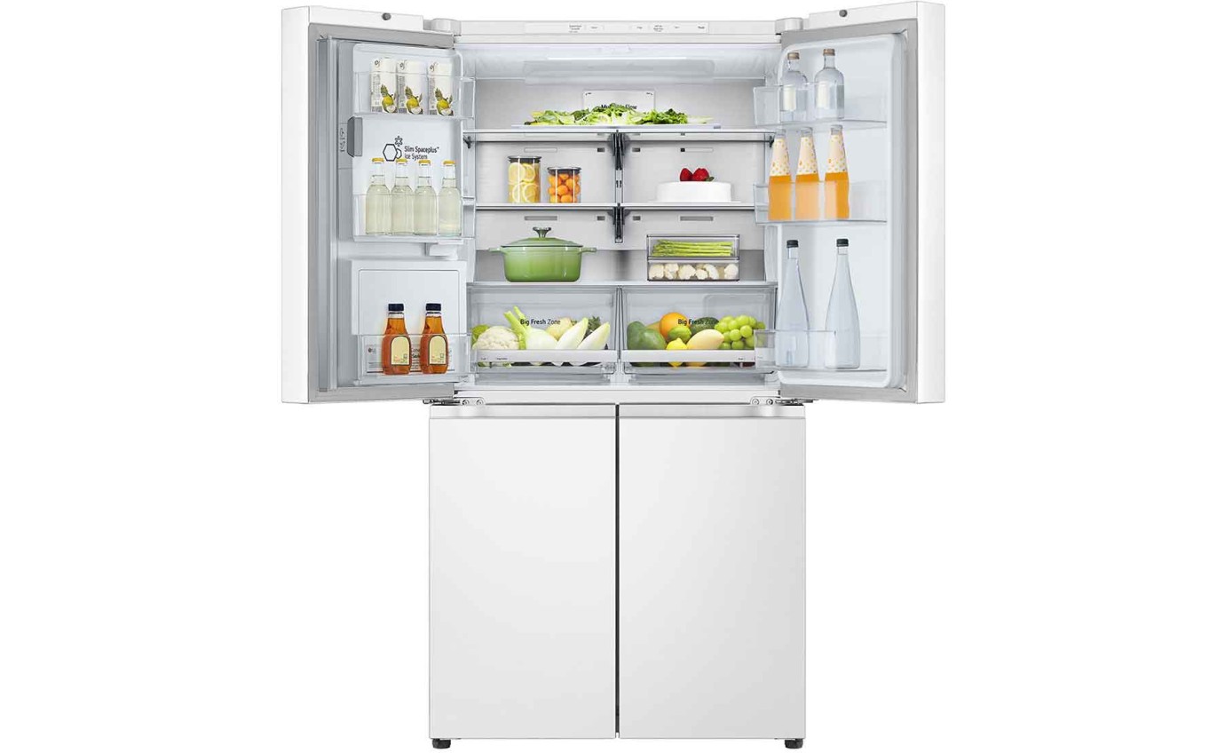 LG 637L Quad Door Fridge (Matte White) GFL700MWH