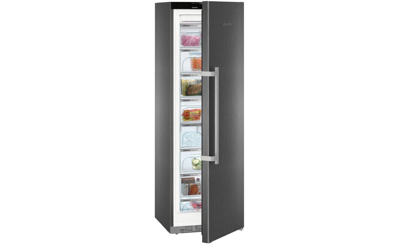 Liebherr 277L Premium Series Freestanding Freezer with NoFrost (BlackSteel) SGNPBS4365