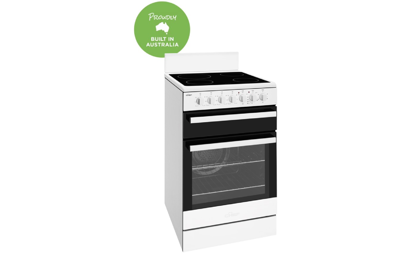 Chef 54cm Electric Freestanding Oven CFE547WBB