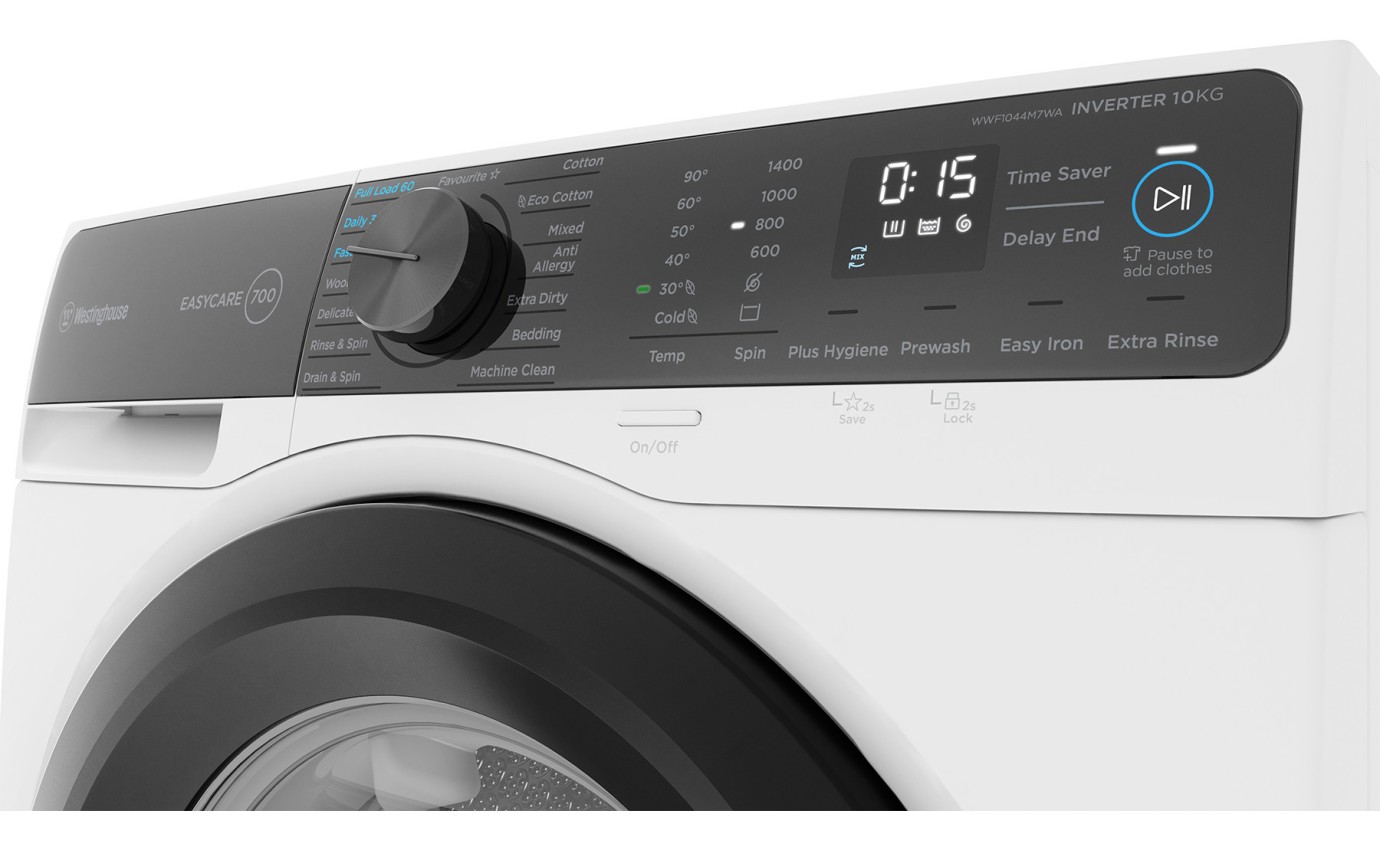 Westinghouse 10kg Front Load Washing Machine WWF1044M7WA