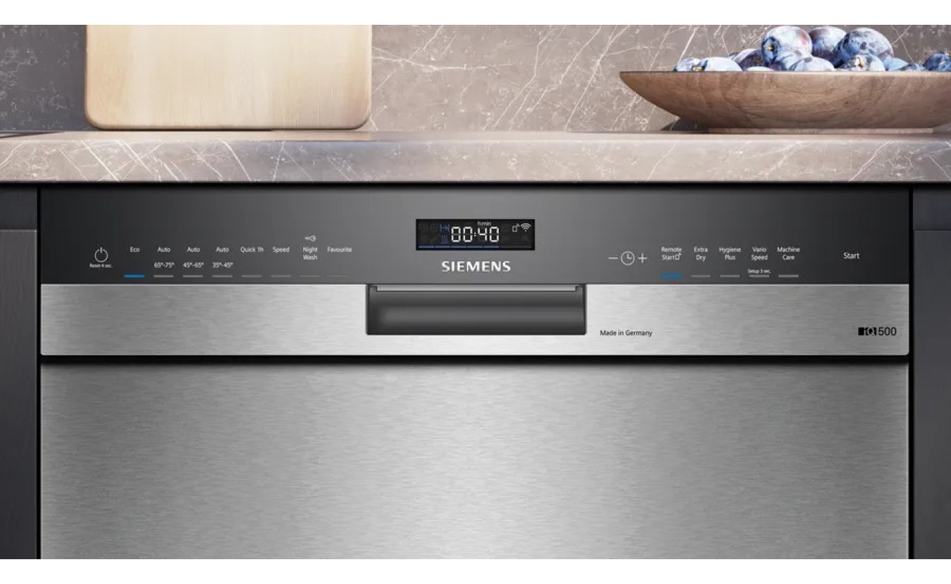 Siemens iQ500 Built-Under Dishwasher Stainless Steel SN45HS01CA