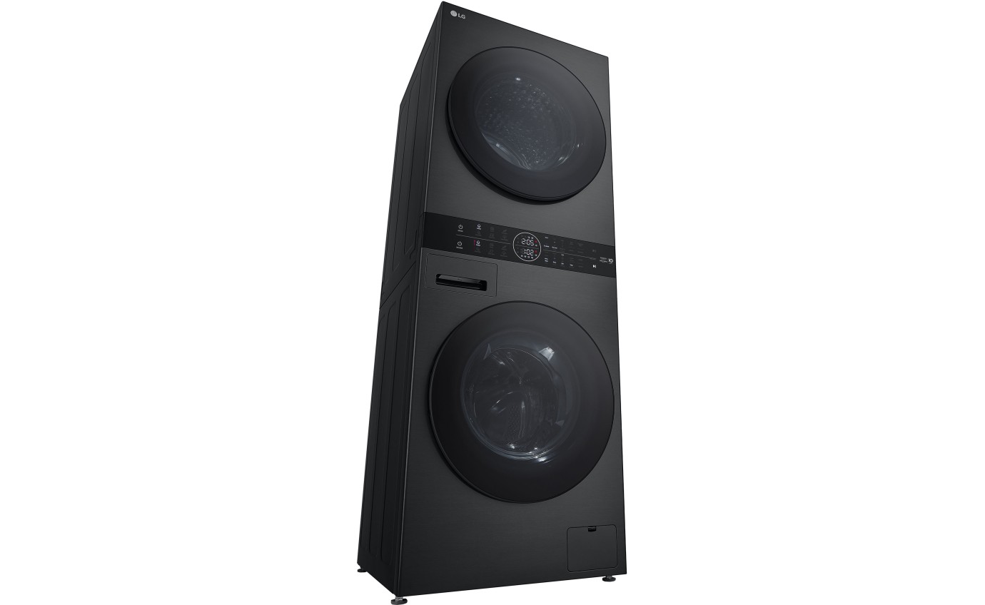 LG 12kg/9kg WashTower™ All-In-One Stacked Washer Dryer (Black Steel) WWT1209B