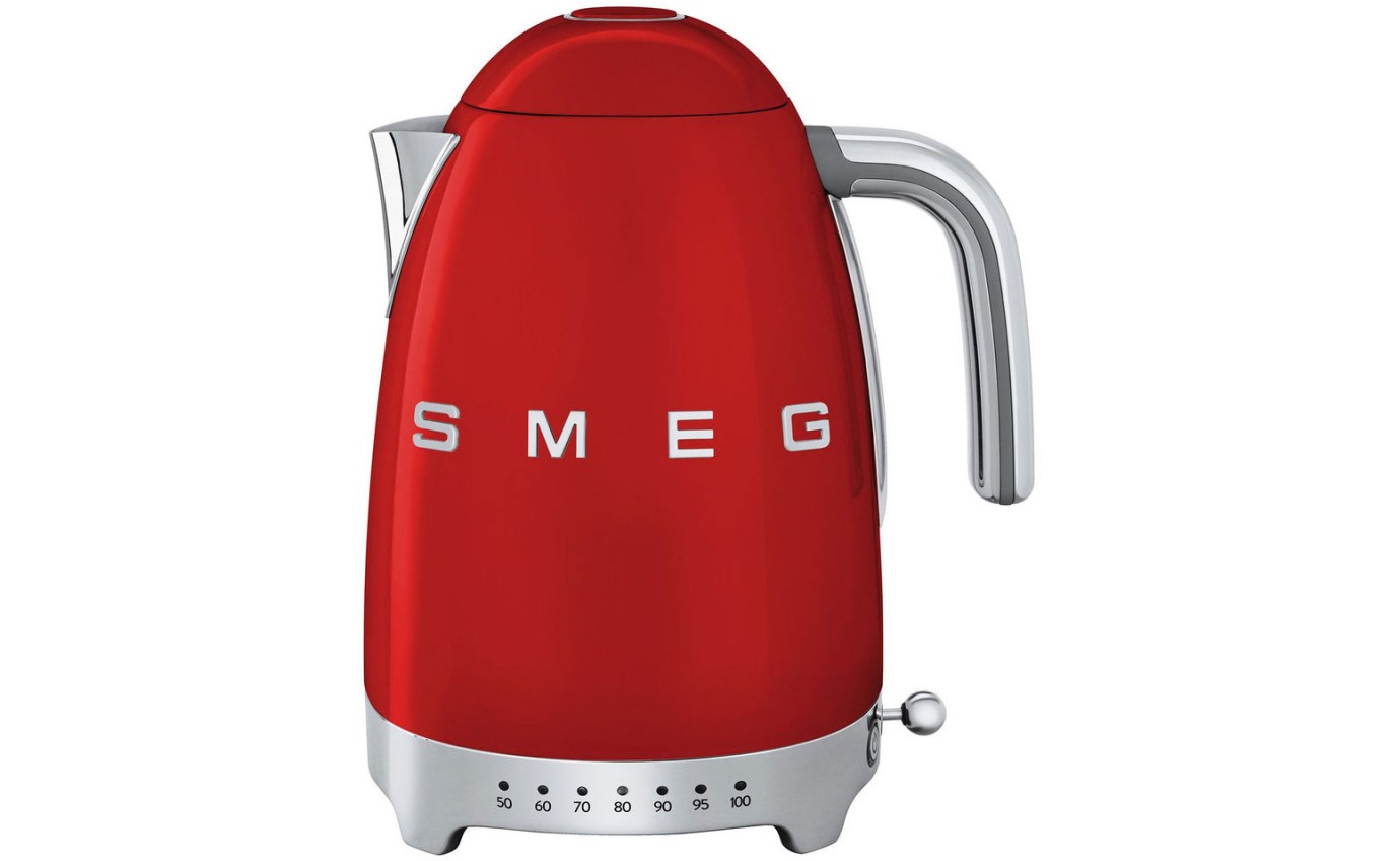 Smeg 50s Retro Style Variable Temperature Kettle (Red) KLF04RDAU