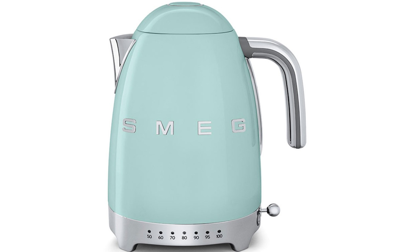 Smeg 50s Retro Style Variable Temperature Kettle (Pastel Green) KLF04PGAU