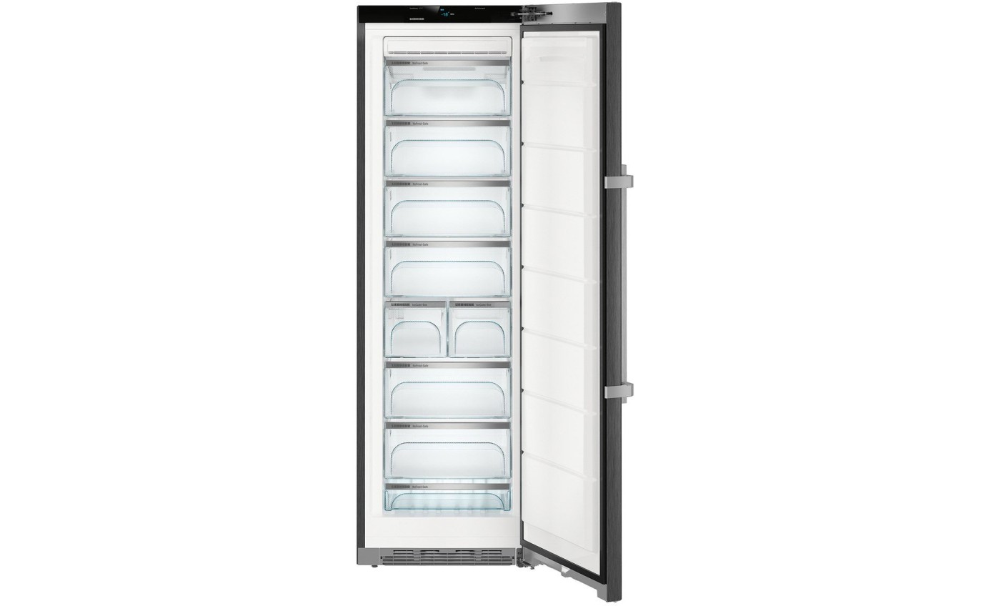 Liebherr 277L Premium Series Freestanding Freezer with NoFrost (BlackSteel) SGNPBS4365