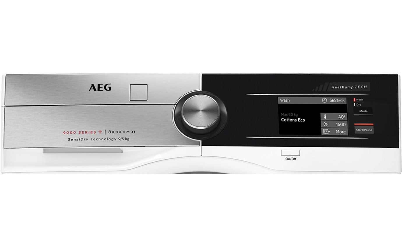 AEG 9kg/5kg Ökokombi Washer Heat Pump Dryer Combo LWX9A9613C