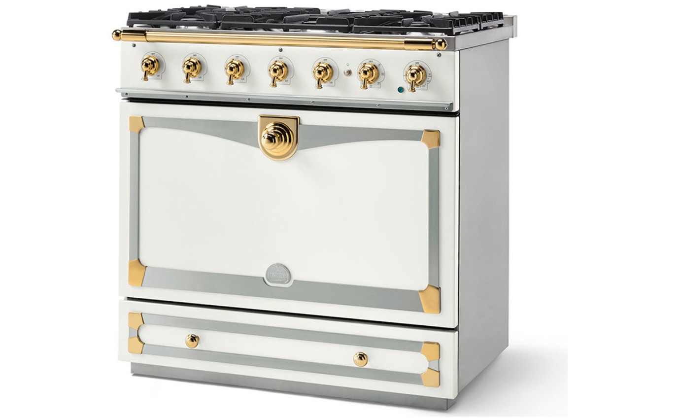 La Cornue 90cm CornuFé Albertine Dual Fuel Range Cooker ALB90DFWHBN