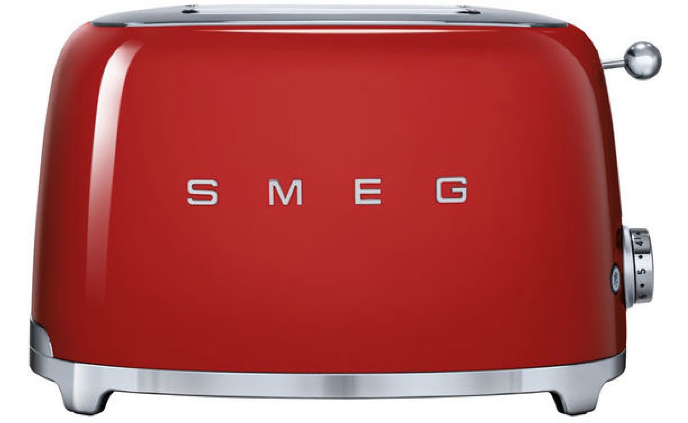 Smeg 50s Retro Style 2 Slice Toaster (Red) TSF01RDAU