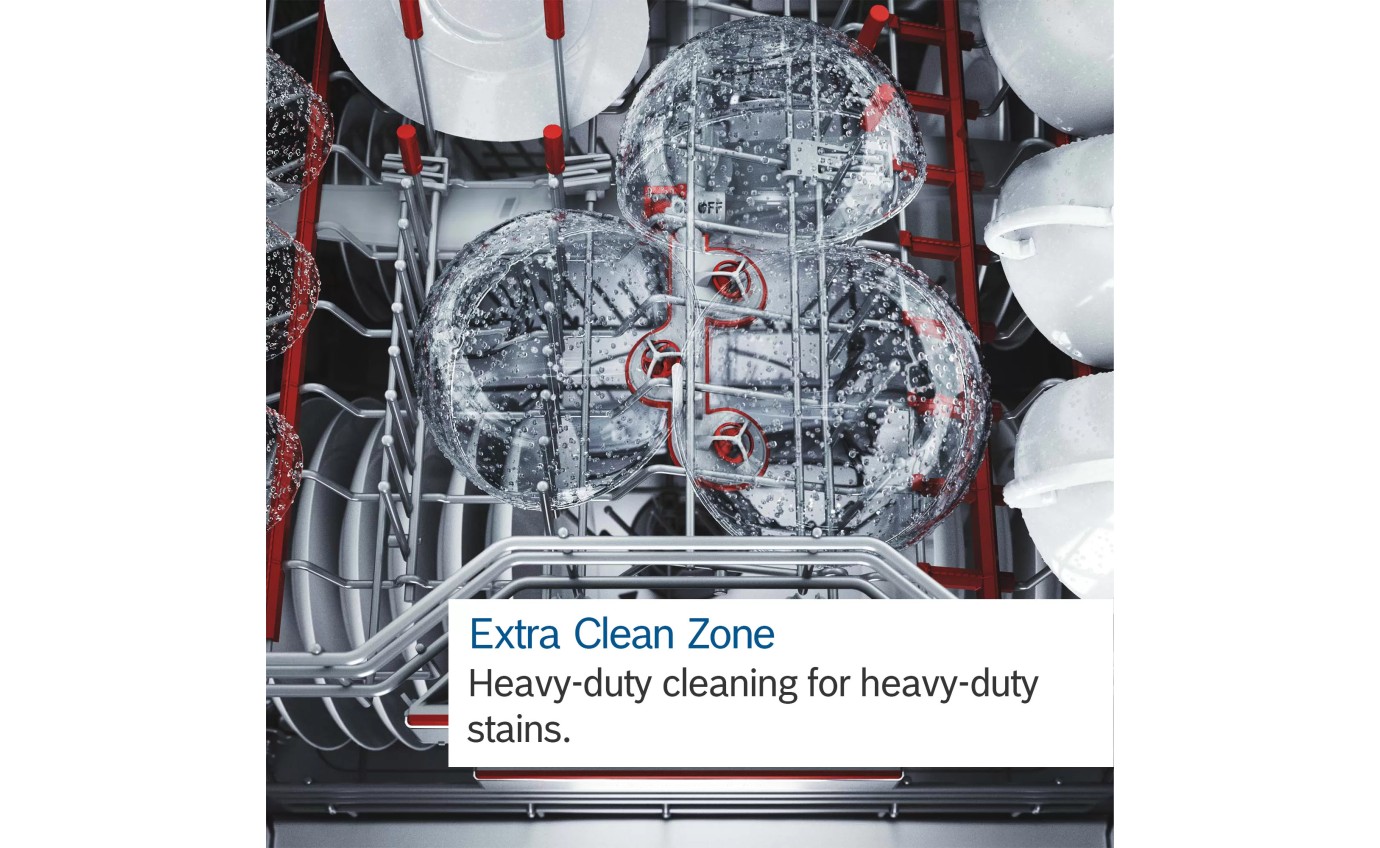 Bosch 60cm Built-Under Dishwasher (Black Inox) SMP6HCB01A