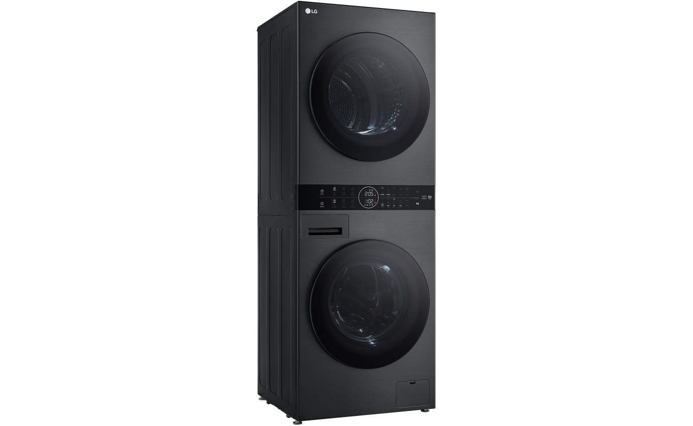 LG 12kg/9kg WashTower™ All-In-One Stacked Washer Dryer (Black Steel) WWT1209B