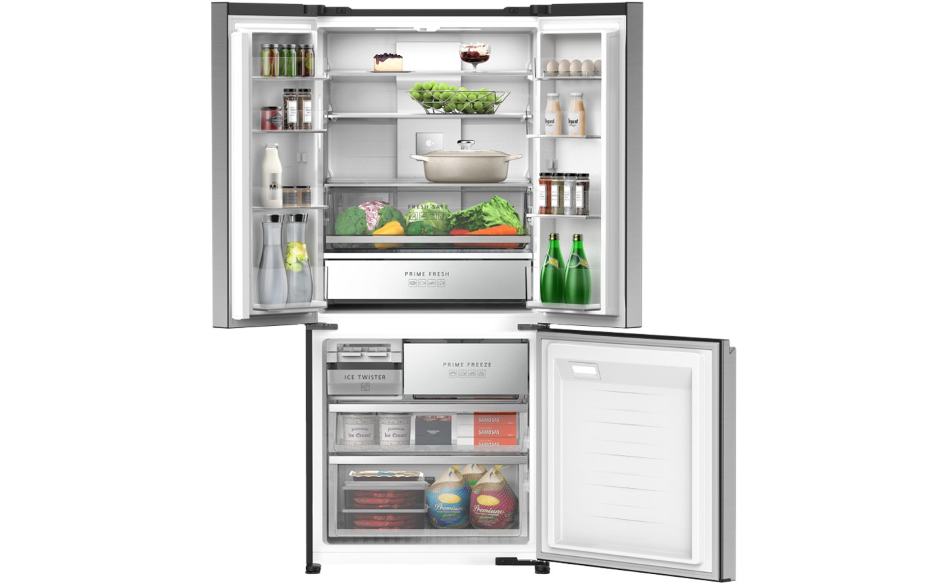 Panasonic 500L PRIME+ Edition French Door Fridge (Stainless Steel) NRCW530HVSA