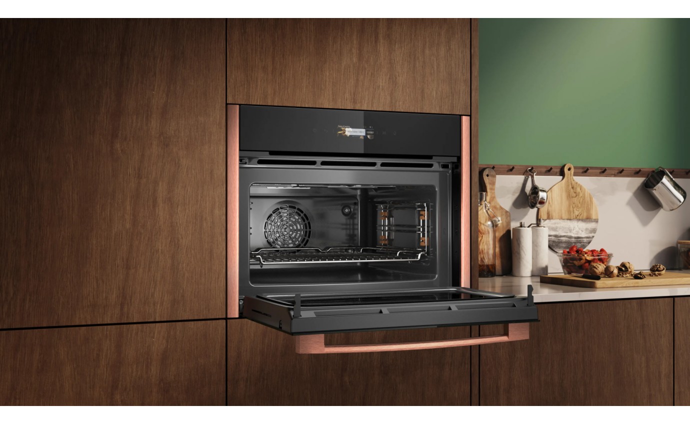 Neff 45cm N 70 Built-in Compact Oven with Microwave Function (Deep Black) C29MR21Y0BDB
