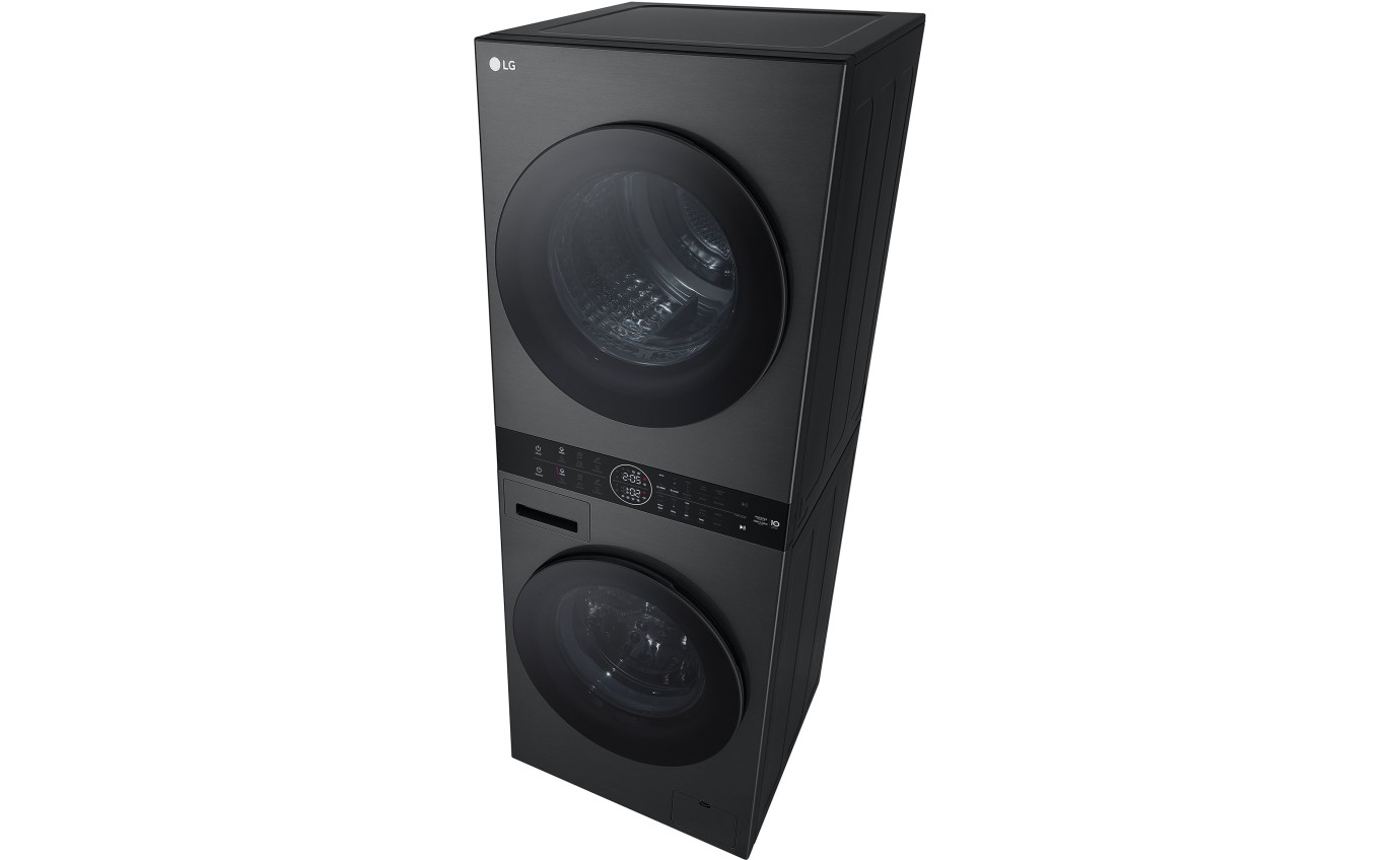 LG 12kg/9kg WashTower™ All-In-One Stacked Washer Dryer (Black Steel) WWT1209B