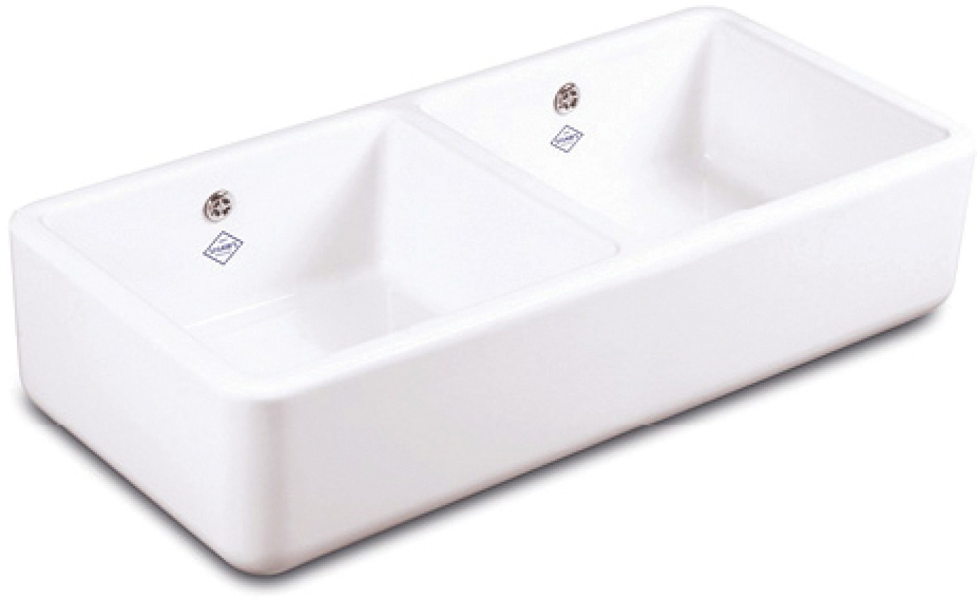 Shaws Double Bowl 1000 Sink SCLD101WH