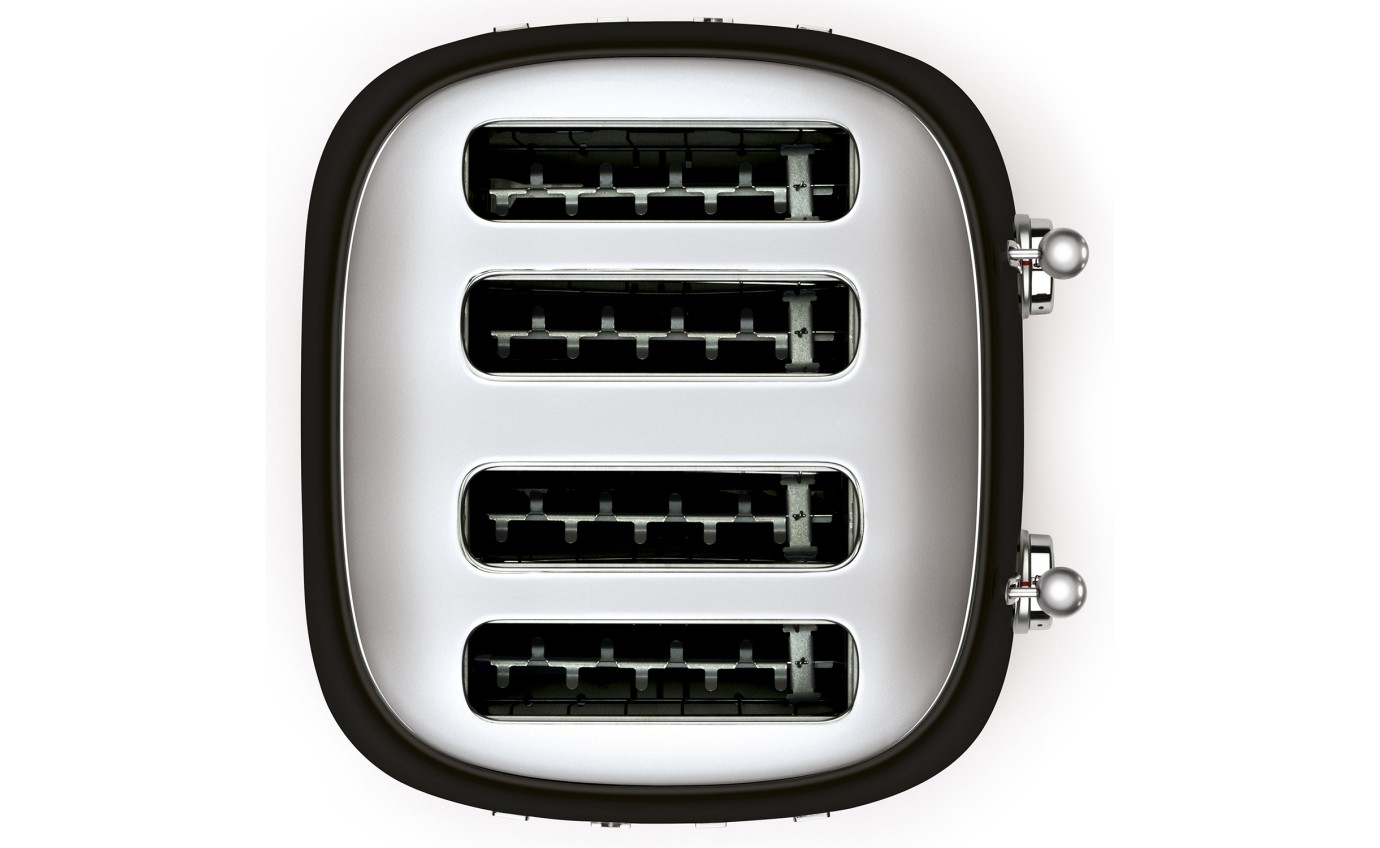 Smeg 50s Retro Style 4 Slice Toaster (Black) TSF03BLAU
