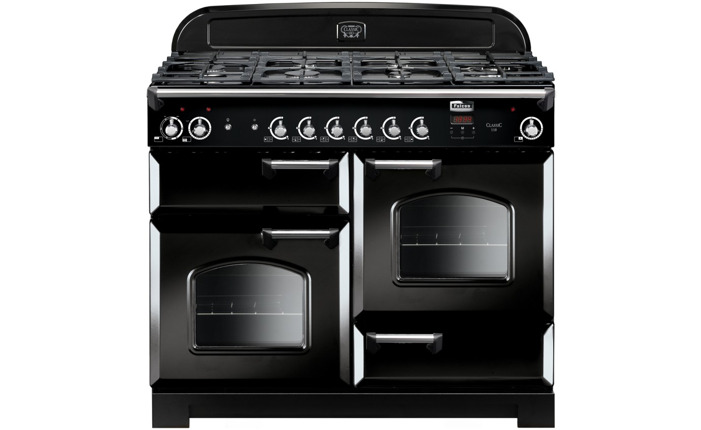 Falcon Classic 110cm Gas Range Cooker CLA110NGFBLCH