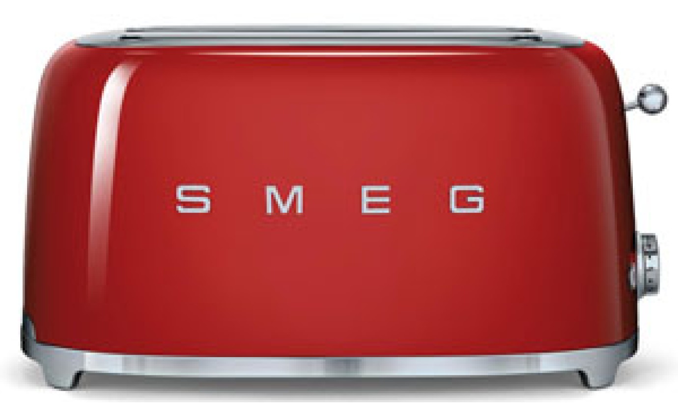 Smeg 50s Retro Style 4 Slice Toaster (Red) TSF02RDAU