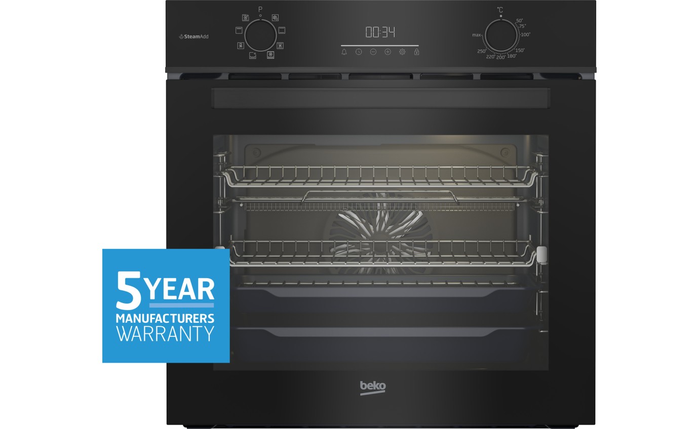 Beko 60cm Multifunction Built-in Oven with SteamAdd & Airfry BBO6851MDX