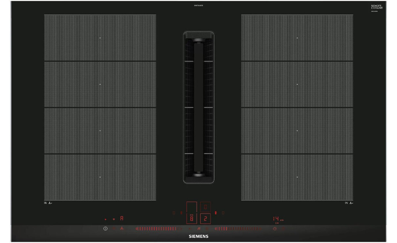 Siemens IQ700 80cm Induction Cooktop with Integrated Ventilation System EX875LX67E