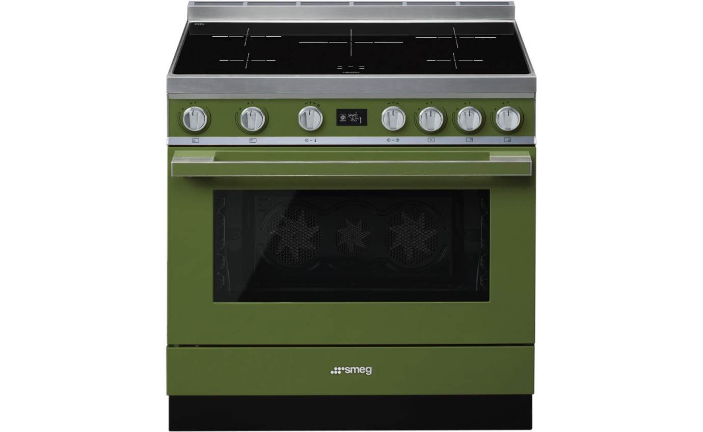 Smeg 90cm Portofino Freestanding Cooker (Olive Green) CPF9IPOG