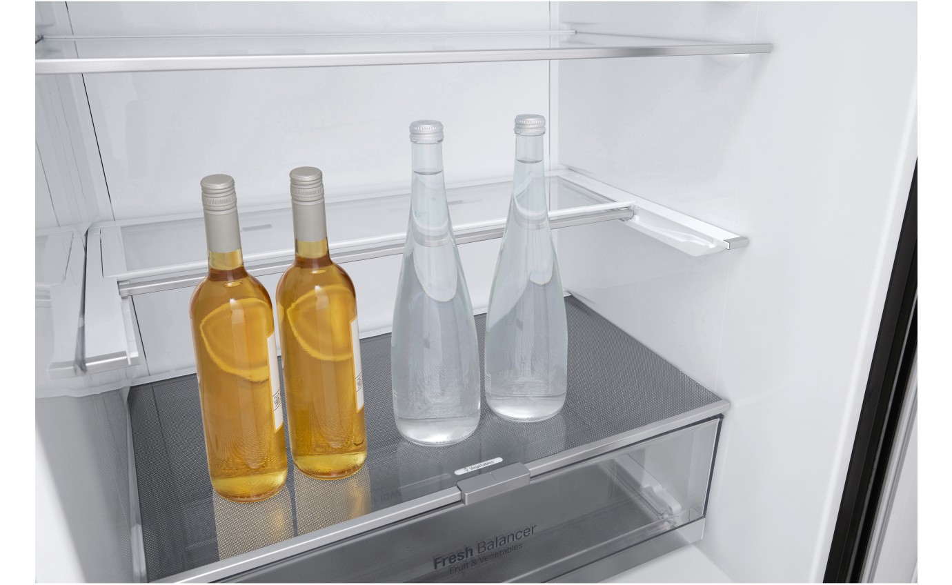 LG 420L Bottom Mount Fridge (Matte Black) GBW455MBL