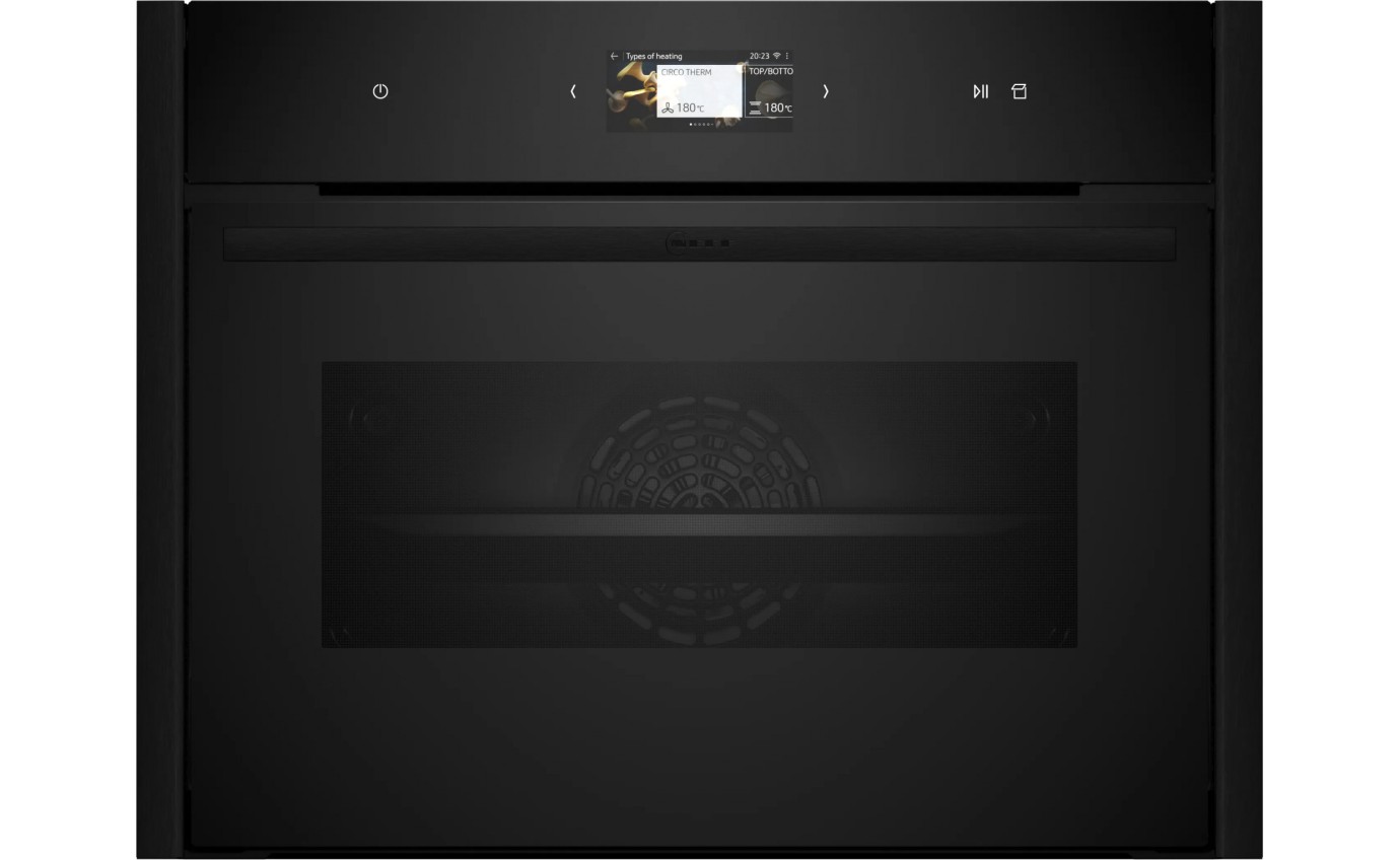 Neff 45cm N 90 Built-in Compact Oven with Steam Function (Deep Black) C29FS31Y0ADB