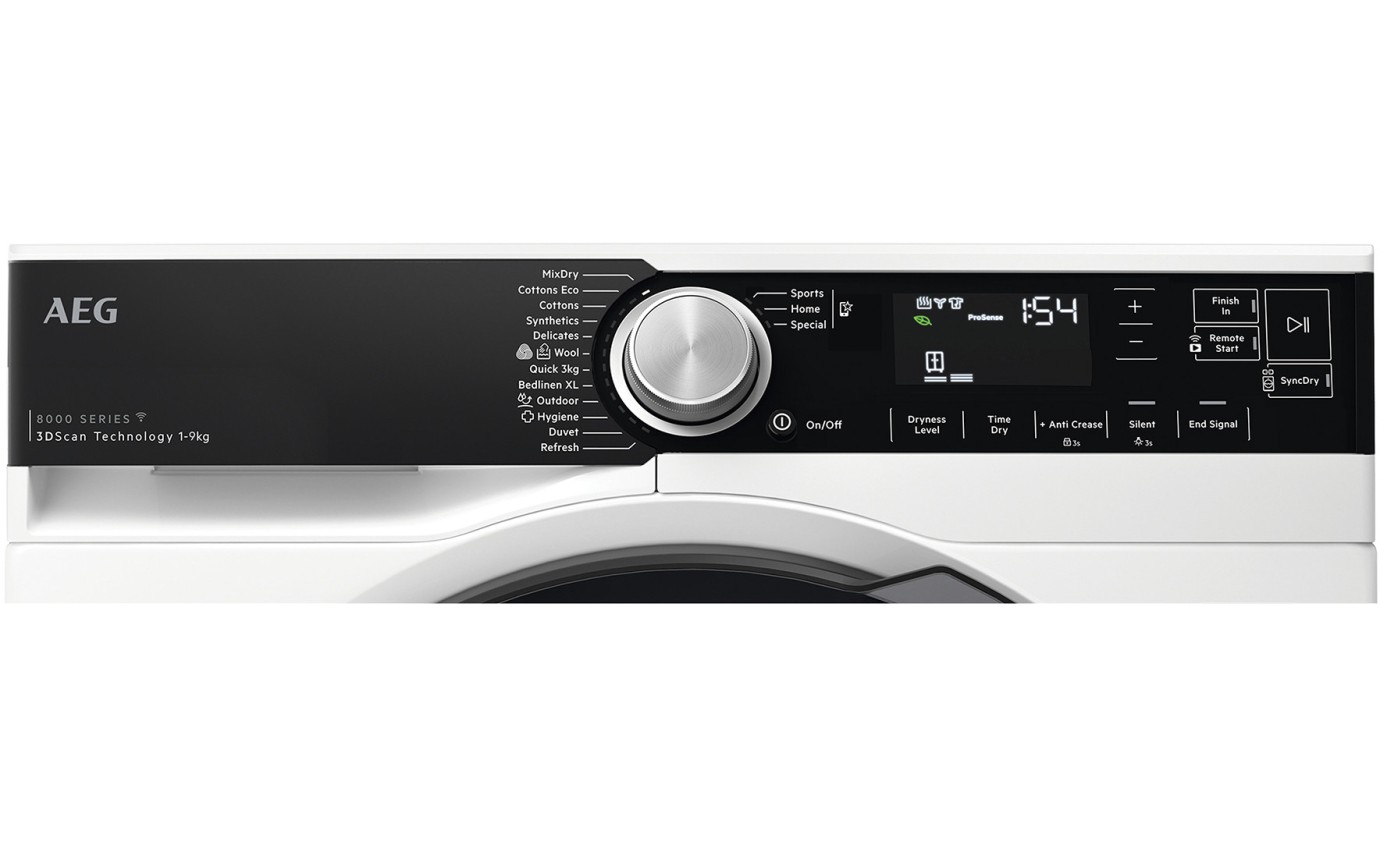AEG 9kg Heat Pump Dryer T959M6ORS