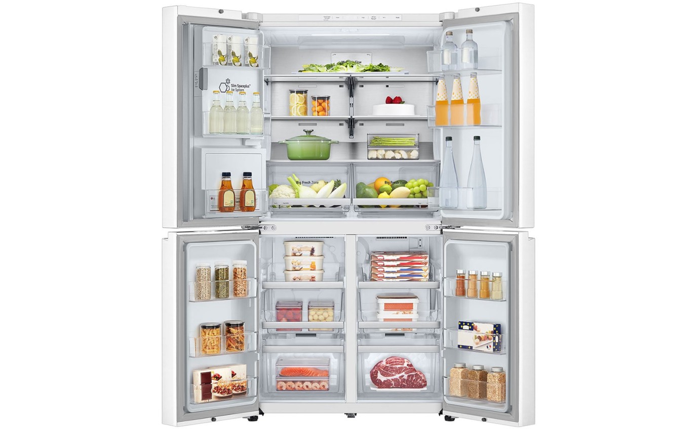LG 637L Quad Door Fridge (Matte White) GFL700MWH