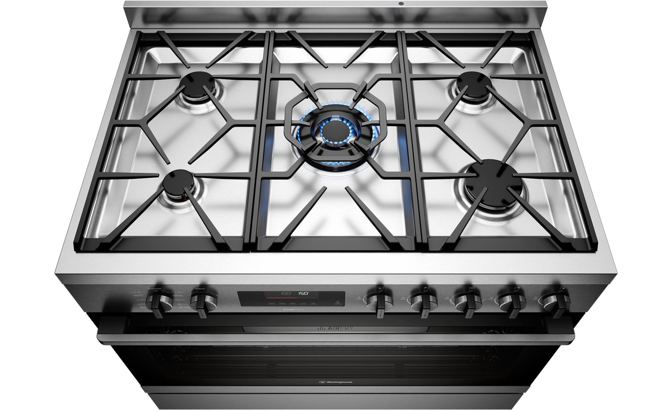 Westinghouse 90cm Dual Fuel Pyrolytic Freestanding Oven WFEP9717DD