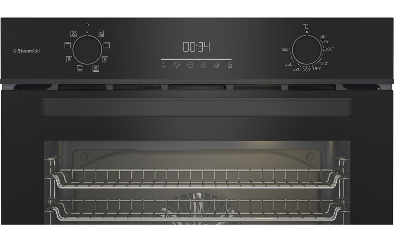 Beko 60cm Multifunction Built-in Oven with SteamAdd & Airfry BBO6851MDX