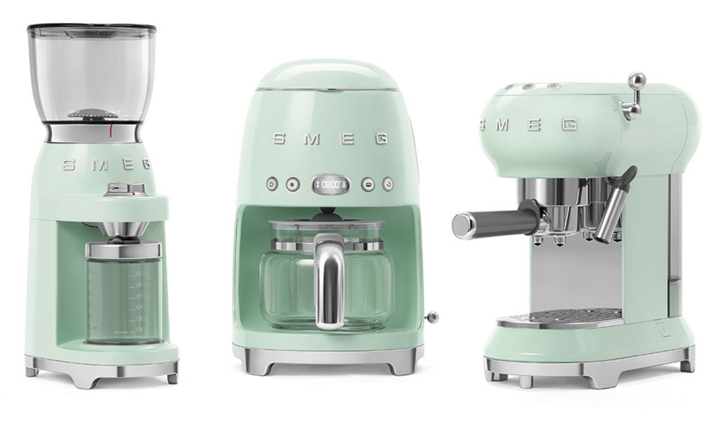 Smeg Drip Filter Coffee Machine - Pastel Green DCF02PGAU