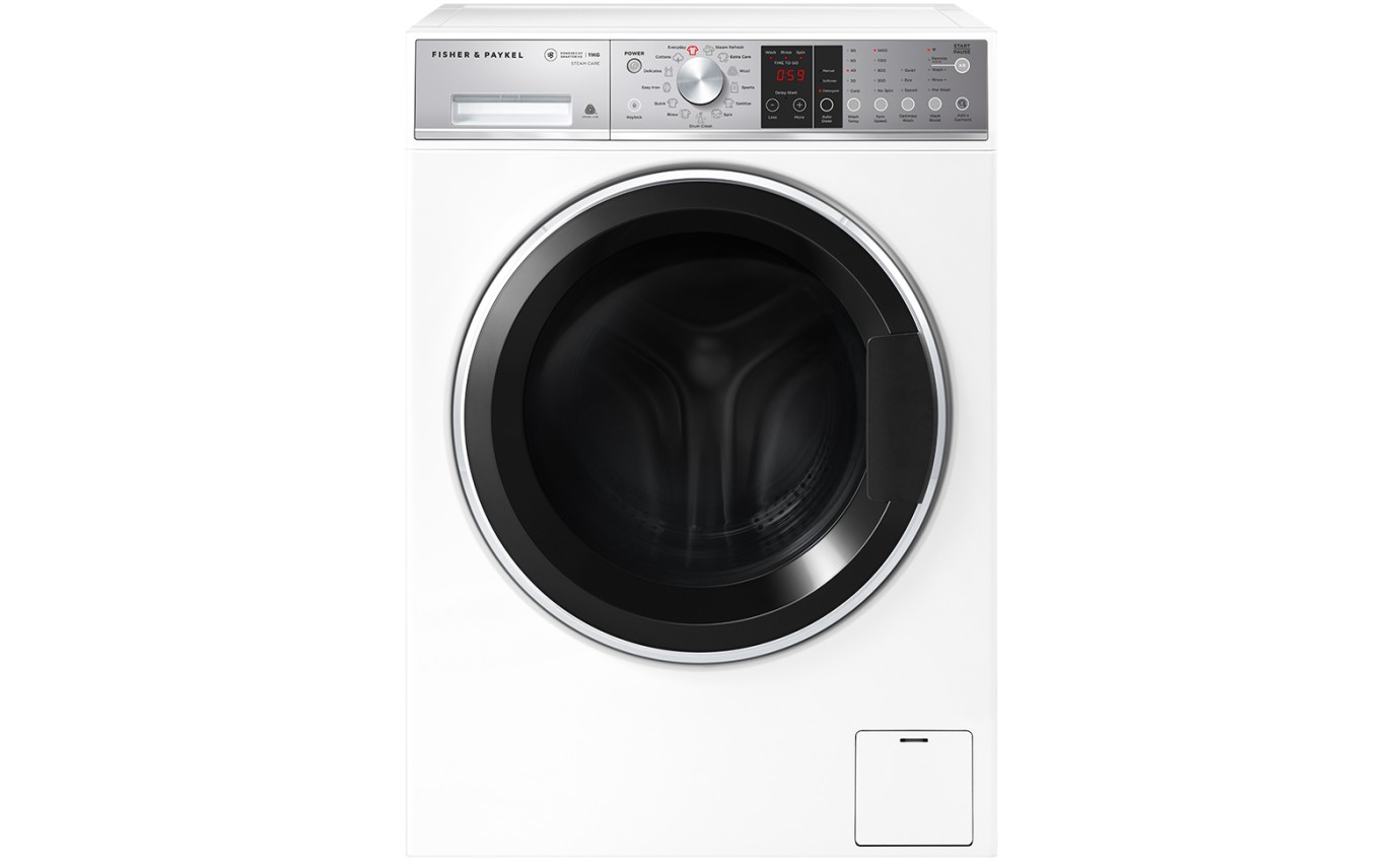 Fisher & Paykel 11kg Series 9 Front Loader Washer, Steam Care WH1160S1