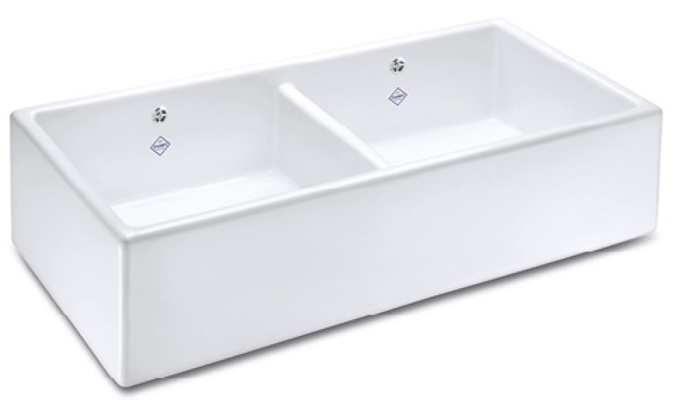 Shaws Shaker Double 800 Sink SCSH800WH