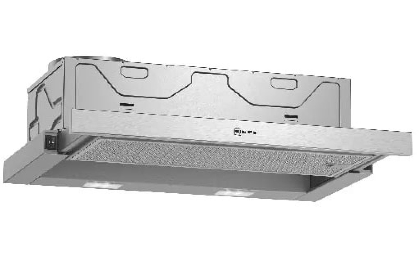 Neff 60cm N30 Slideout Rangehood Silver Metallic D46BR22N1A