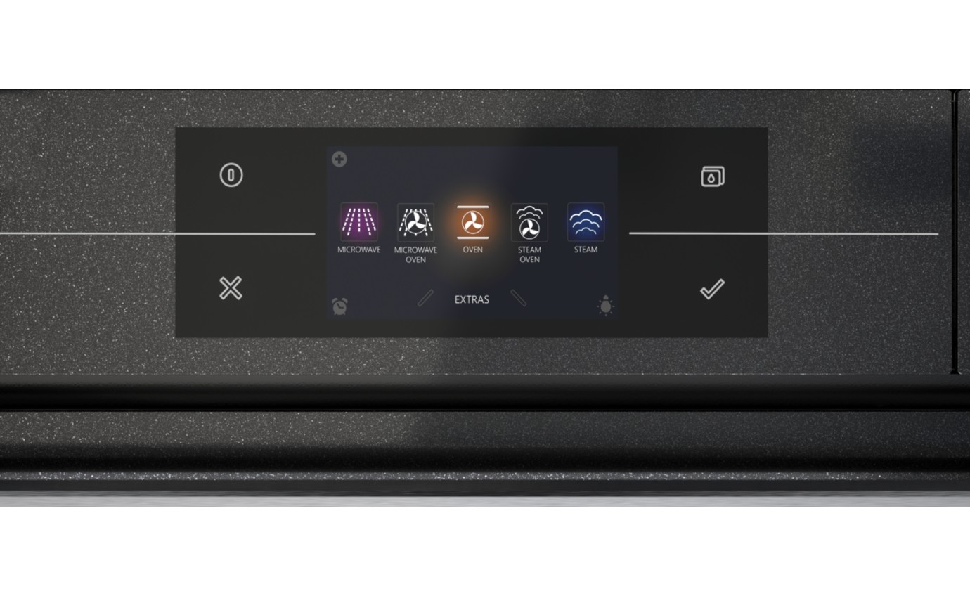 Asko 45cm Compact Combi Steam Oven (Black Glass) OCSM8478G