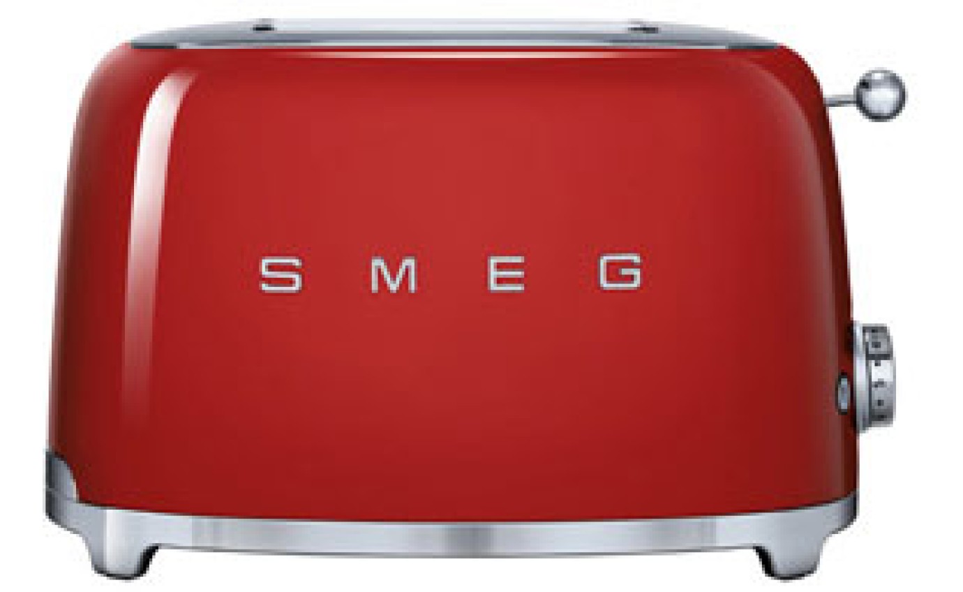 Smeg 50s Retro Style 2 Slice Toaster (Red) TSF01RDAU
