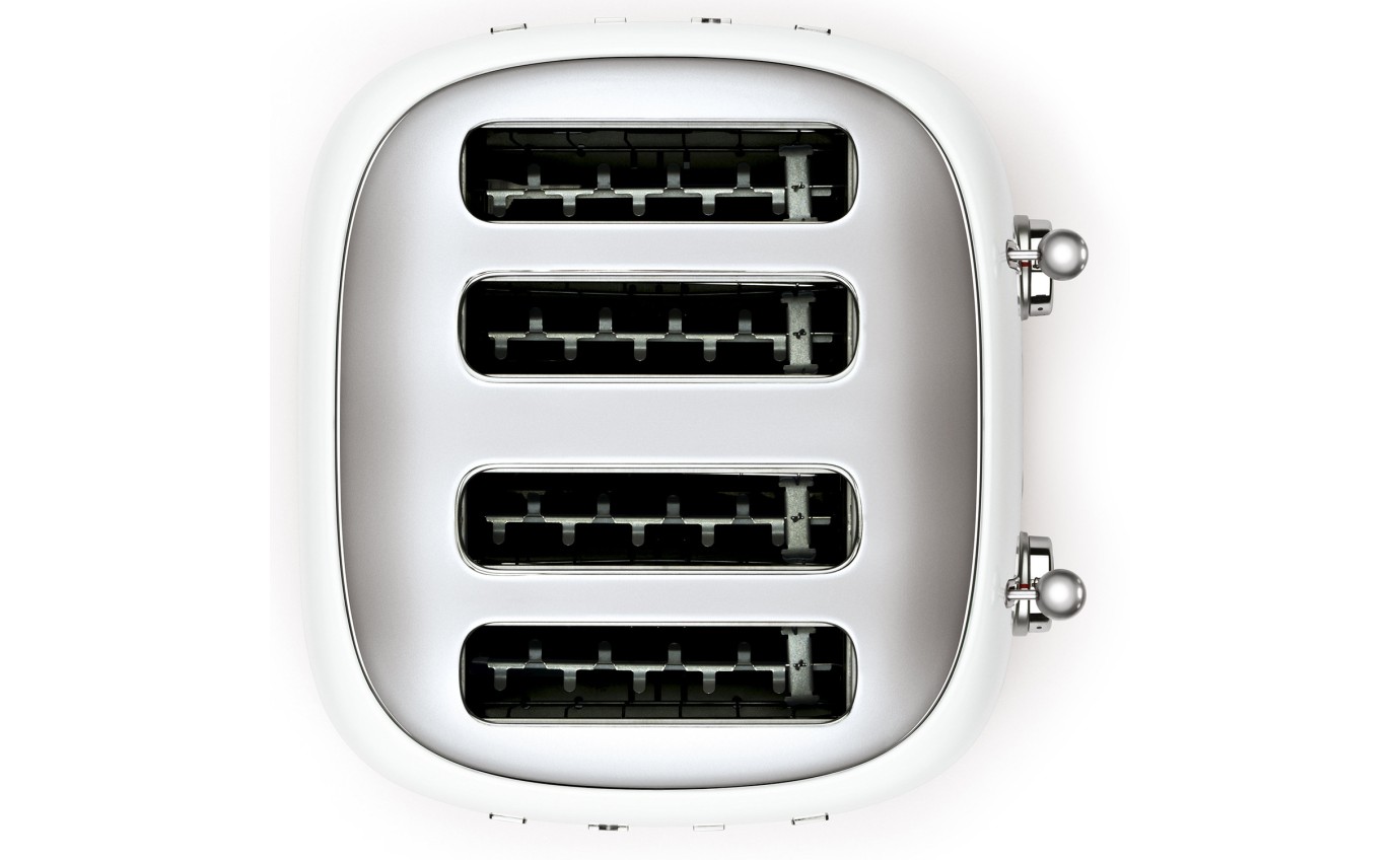 Smeg 50s Retro Style 4 Slice Toaster (White) TSF03WHAU