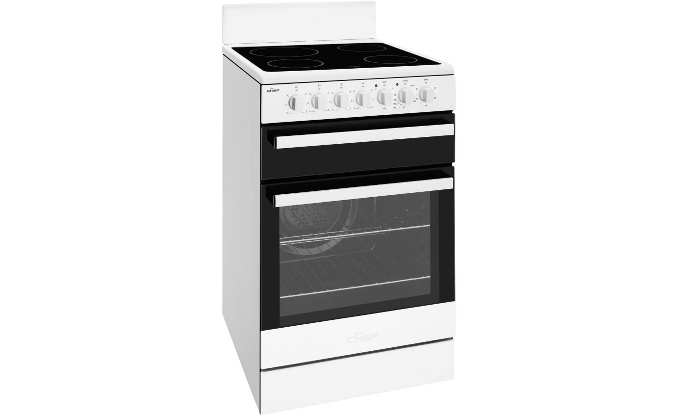Chef 54cm Electric Freestanding Oven CFE547WBB