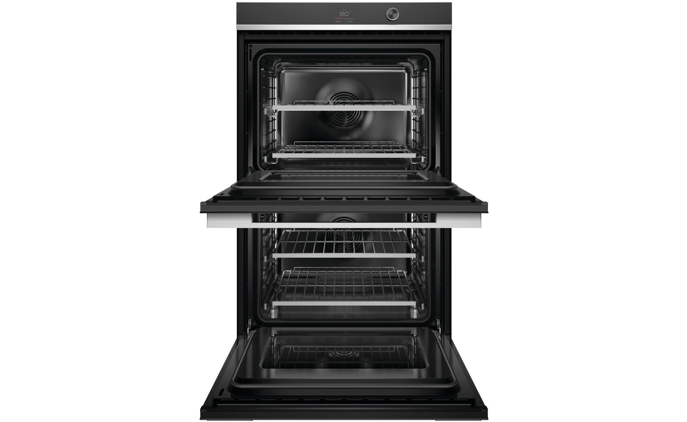 Fisher & Paykel 76cm Series 9, Contemporary Pyrolytic Double Oven OB76DDPTDX2